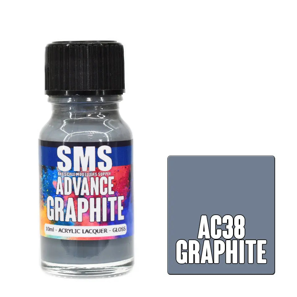 SMS Advance Graphite 10ml Acrylic Lacquer The Scale Modellers Supply