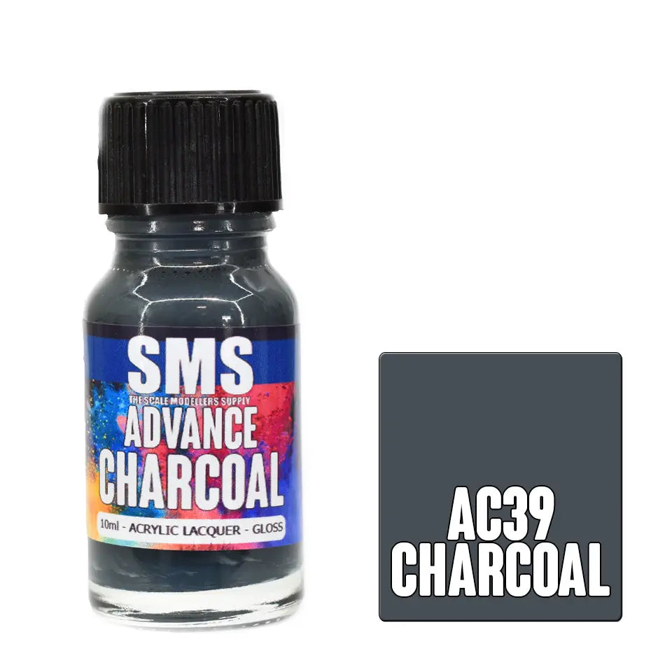 SMS Advance Charcoal 10ml Acrylic Lacquer The Scale Modellers Supply