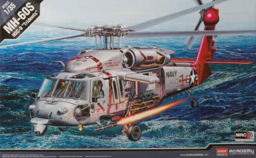 Academy 1/35 MH-60S HSC-9 "Tridents" Seahawk Plastic Model Kit Academy