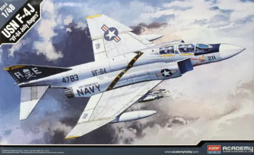 Academy 1/48 F-4J "VF-84 Jolly Rogers" Phantom II Plastic Model Kit Academy