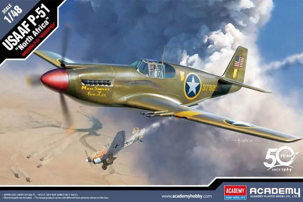 Academy 1/48 USAAF P-51 "North Africa" Plastic Model Kit Academy