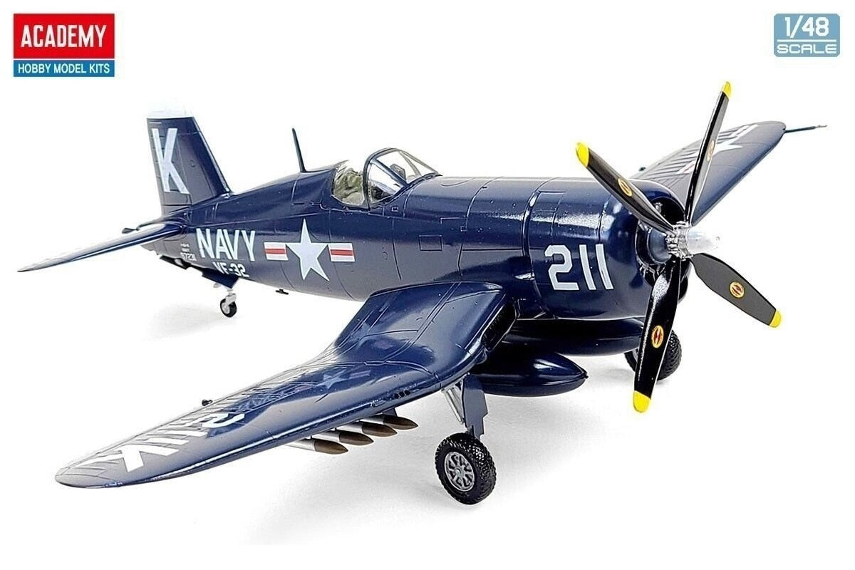 Academy 1/48 USN F4U-4 "Battle of Jangjin Reservoir" Plastic Model Kit Academy