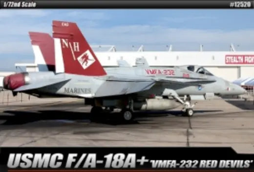 Academy 1/72 USMC F/A 18A+ VMFA-232 Red Devils Le: Plastic Model Kit *Aus Decals* Academy