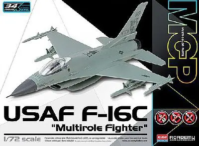 Academy 1/72 USAF F-16C "Multirole Fighter" MCP Plastic Model Kit Academy