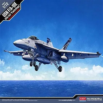Academy 1/72 USN F/A-18E VFA-143 "Pukin Dogs" Super Hornet Plastic Model Kit Academy