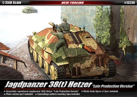 Academy 1/35 Jagdpanzer 38(T) Hetzer "Late Version" Plastic Model Kit Academy