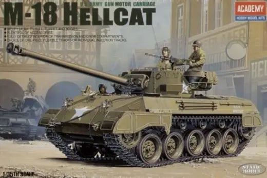 Academy 1/35 US Army M18 Hellcat Plastic Model Kit Academy