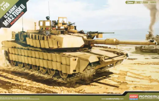 Academy 1/35 U.S. Army M1A2 Tusk II Plastic Model Kit Academy