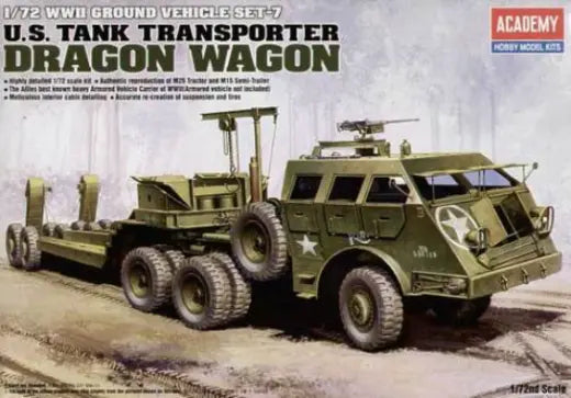 Academy 1/72 M26 Dragon Wagon Plastic Model Kit Academy