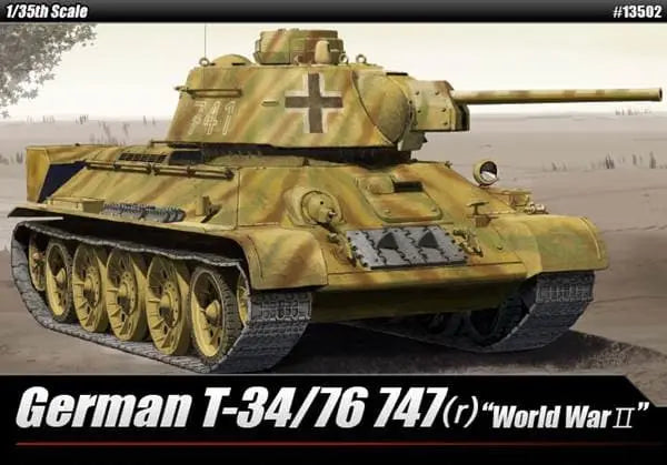 Academy 1/35 German T-34/76 747 (R) Plastic Model Kit Academy