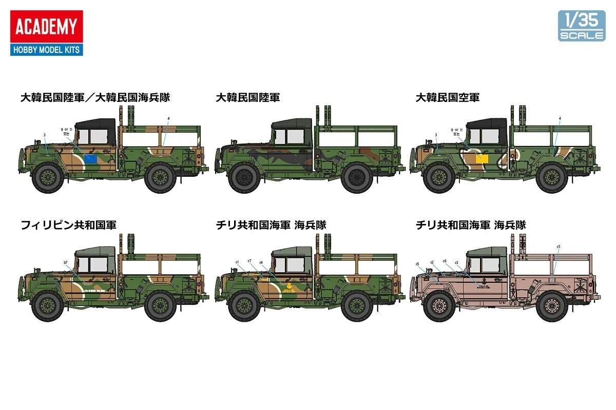 Academy 1/35 R.O.K. Army K311A1 Plastic Model Kit