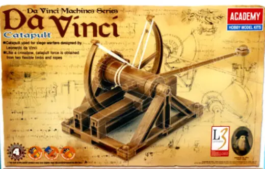 Academy Da vinci Catapult Machine Plastic Model Kit Academy