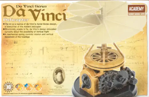 Academy Da vinci Helicopter Plastic Model Kit Academy