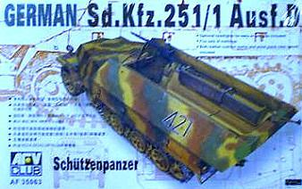 AFV Club 1/35 German Sd.Kfz. 25 Ausf.D Half-Track Plastic Model Kit