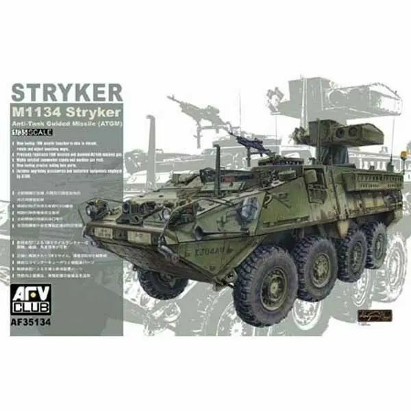 AFV Club 1/35 M1134 Stryker ATGM Anti Tank Guided Missile Plastic Model Kit AFV Club