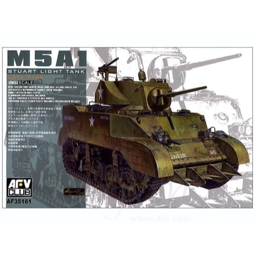 AFV Club 1/35 M5A1 Stuart Light Tank- Late Type Plastic Model Kit