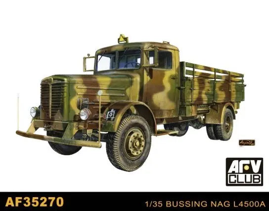 AFV Club 1/35 German Military 4X4 Truck Bussing Nag L4500A Plastic Model Kit AFV Club