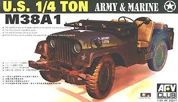AFV Club 1/35 M38A1 T 4X4 Utility Truck Plastic Model Kit AFV Club