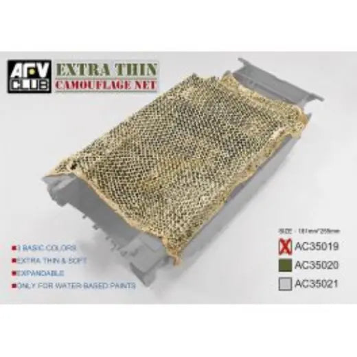 AFV Club 1/35 Extra Thin Camouflage Net-Desert Tan AFV Club