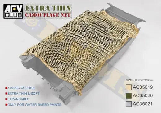 AFV Club 1/35 Extra Thin Camouflage Net-Jungle Green AFV Club