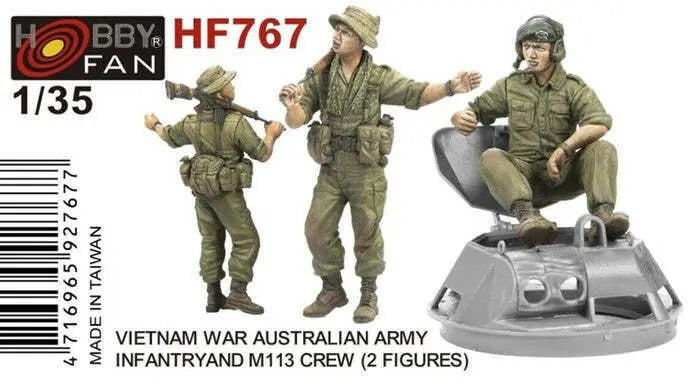 AFV Club 1/35 Australian Infantry & M113 crew Vietnam War Era-2 figures Plastic Model Kit AFV Club
