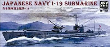 AFV Club 1/350 Japanese Navy I-19 Submarine Plastic Model Kit AFV Club
