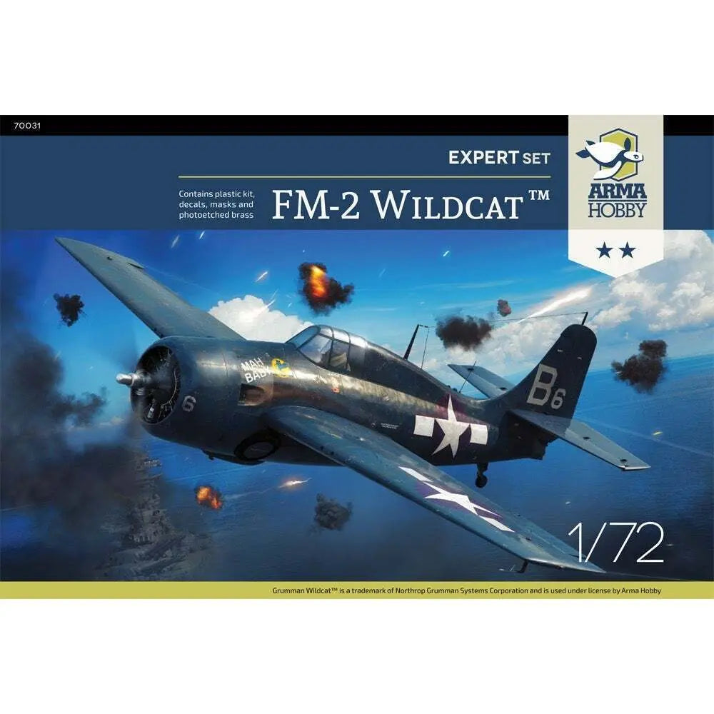 Arma Hobby 1:72 FM-2 Wildcat Expert Set Plastic Model Kit Arma Hobby