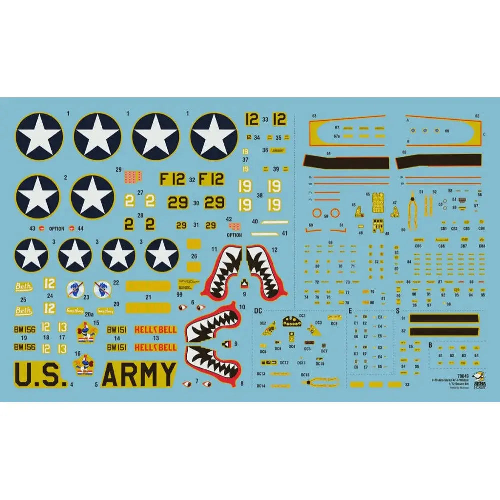 Arma Hobby 1:72 Cactus Air Force F4F-4 Wildcat® and P-400/P-39D Airacobra over Guadalcanal Plastic Model Kit Arma Hobby
