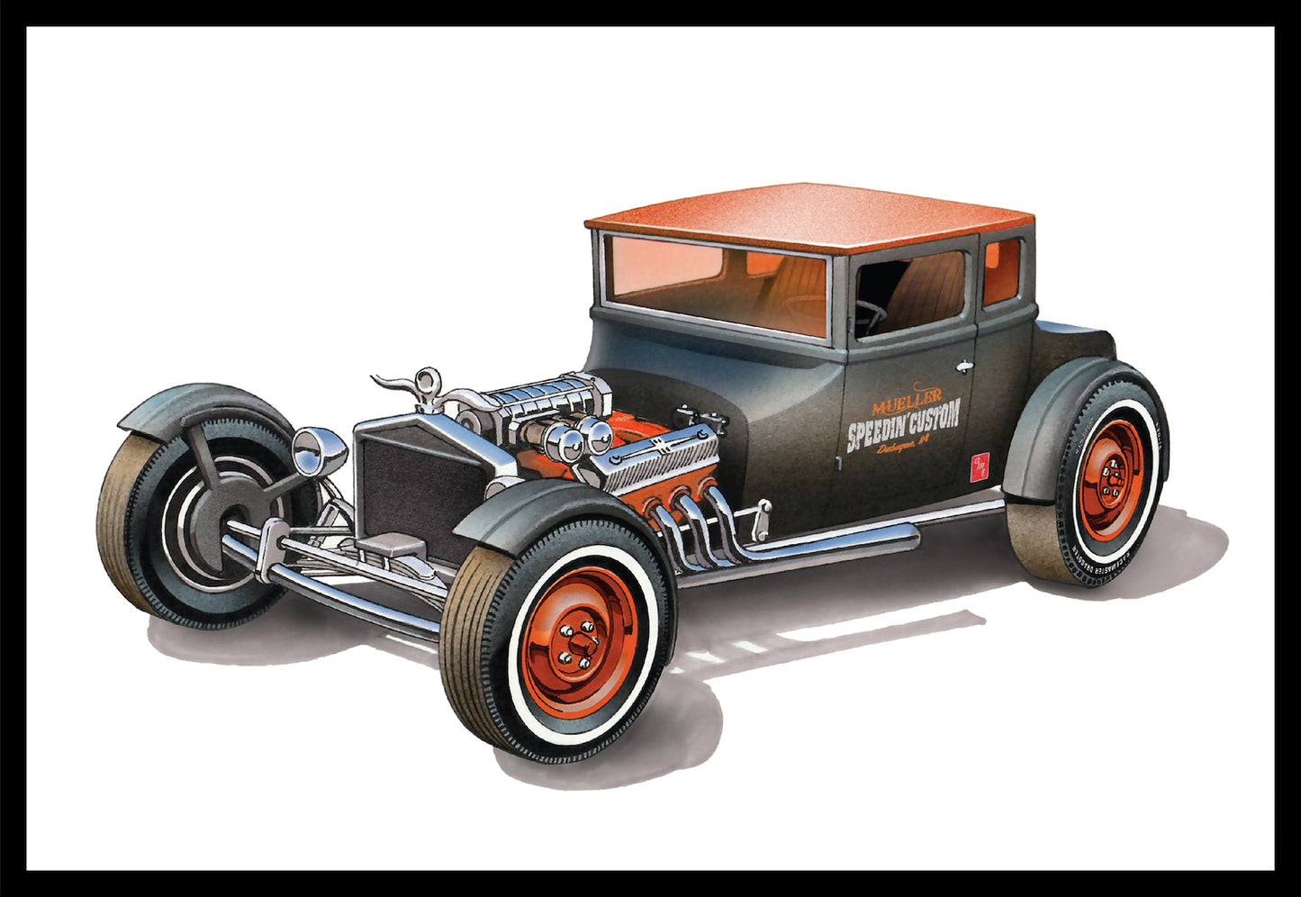 AMT 1/25 1925 Ford T "Chopped" Plastic Model Kit