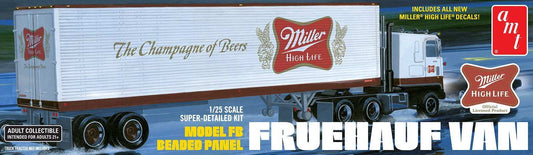 AMT 1/25 Fruehauf 40' Semi Trailer (Miller Beer) Plastic Model Kit