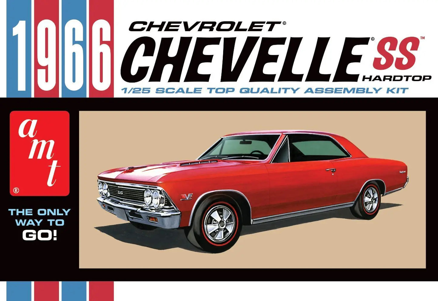 AMT 1/25 1966 Chevy Chevelle SS Plastic Model Kit AMT