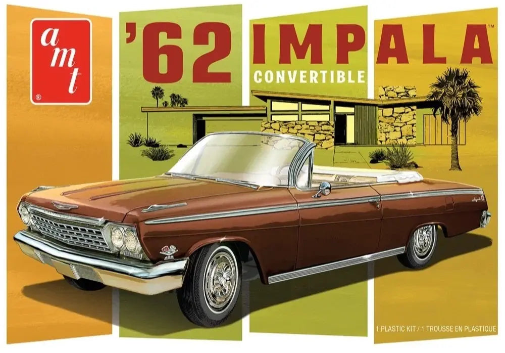 AMT 1/25 1962 Chevy Impala Convertible Plastic Model Kit AMT