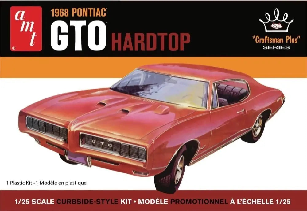 AMT 1/25 1968 Pontiac GTO Hardtop Craftsman Plus Plastic Model Kit AMT