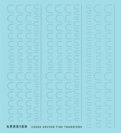 Archer 1:48 Oblong rivet segments Archer Fine Transfers