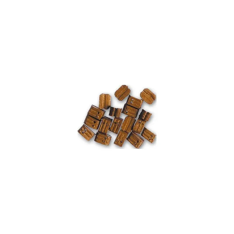 Artesania Latina Double Block in Walnut 5 mm (18 Units) for Model Ships Artesania Latina