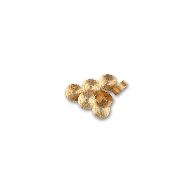 Artesania Cannon Wheels 6.5 x 2.5mm Brass (12) Wooden Ship Accessory