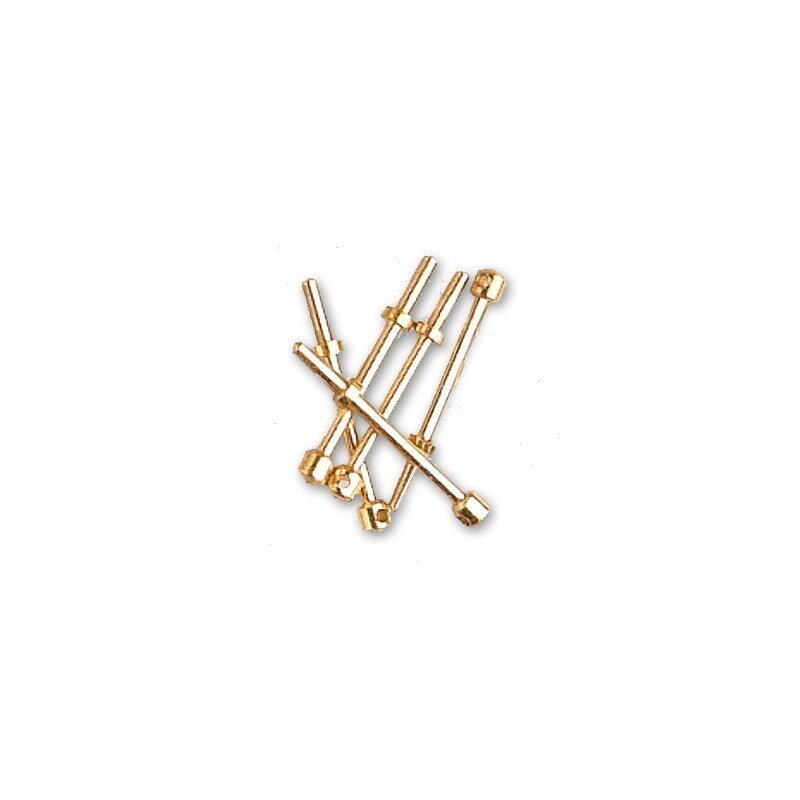 Artesania Stanchions 1 Hole 3.0 x 24.0mm (5) Wooden Ship Accessory Artesania Latina