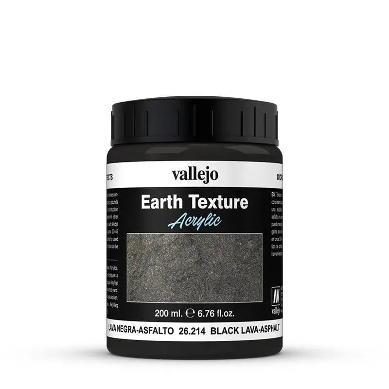 Vallejo Diorama Effects Black Lava - Asphalt 200ml Vallejo