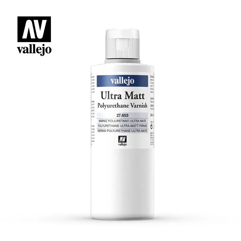 Vallejo Ultra Matt Polyurethane Varnish 200ml Vallejo