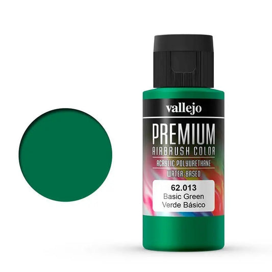 Vallejo Premium Colour Basic Green 60 ml Acrylic Airbrush Paint Vallejo