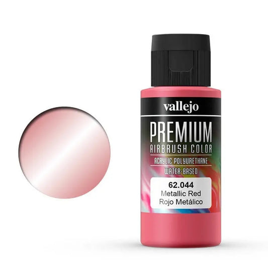 Vallejo Premium Colour Metallic Red 60 ml Acrylic Airbrush Paint Vallejo