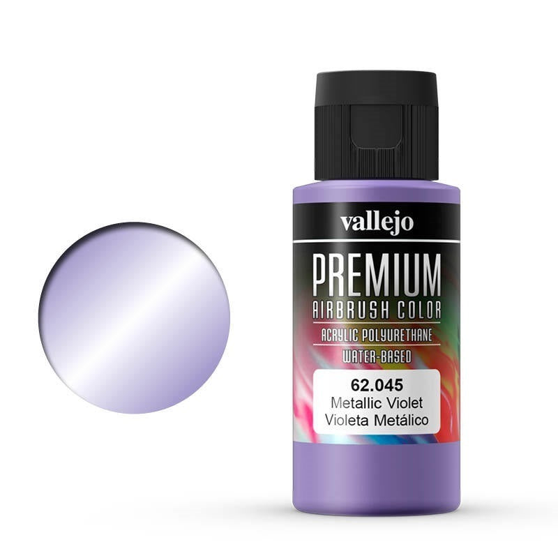 Vallejo Premium Colour Metallic Violet 60 ml Acrylic Airbrush Paint