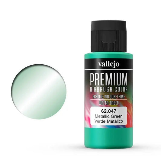 Vallejo Premium Colour Metallic Green 60 ml Acrylic Airbrush Paint Vallejo
