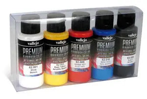 Vallejo Premium Colour Opaque Colors 5 Colour Set Acrylic Airbrush Paint Vallejo