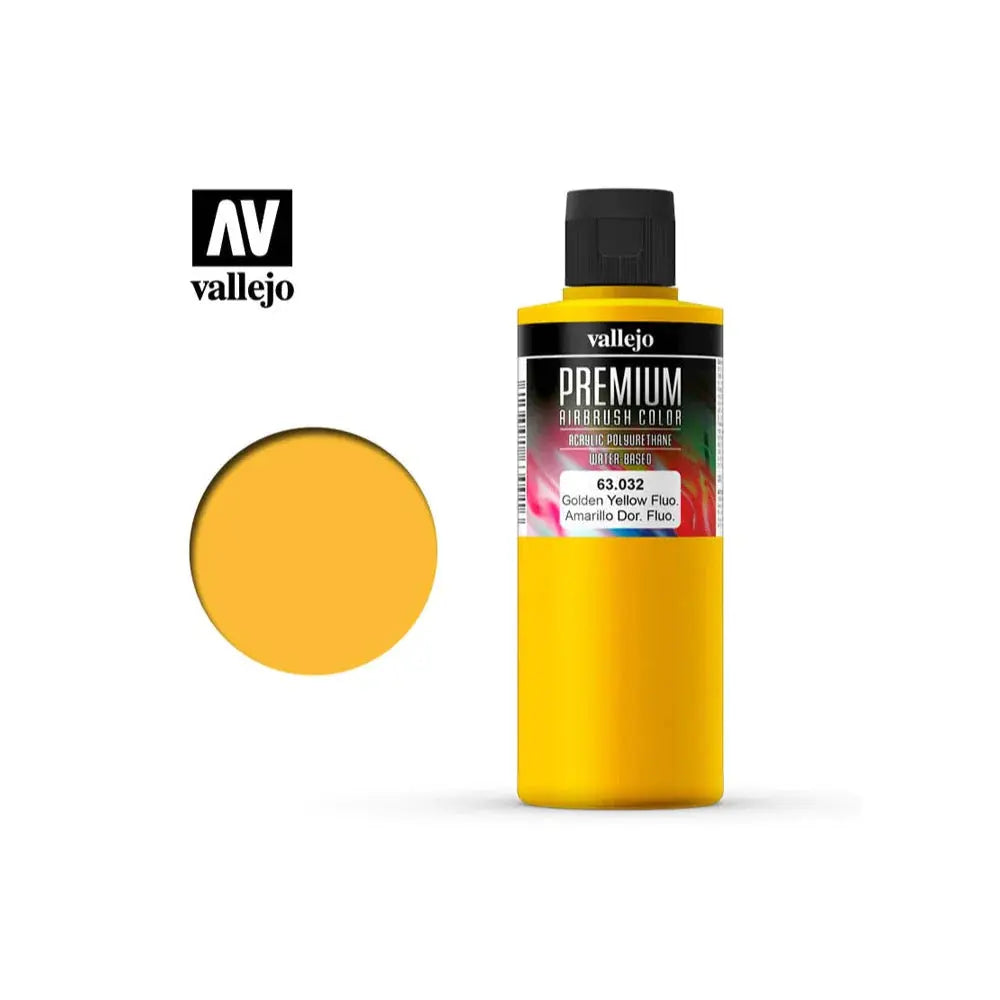 Vallejo Premium Color Gondel Yellow Fluo 200 ml. Vallejo