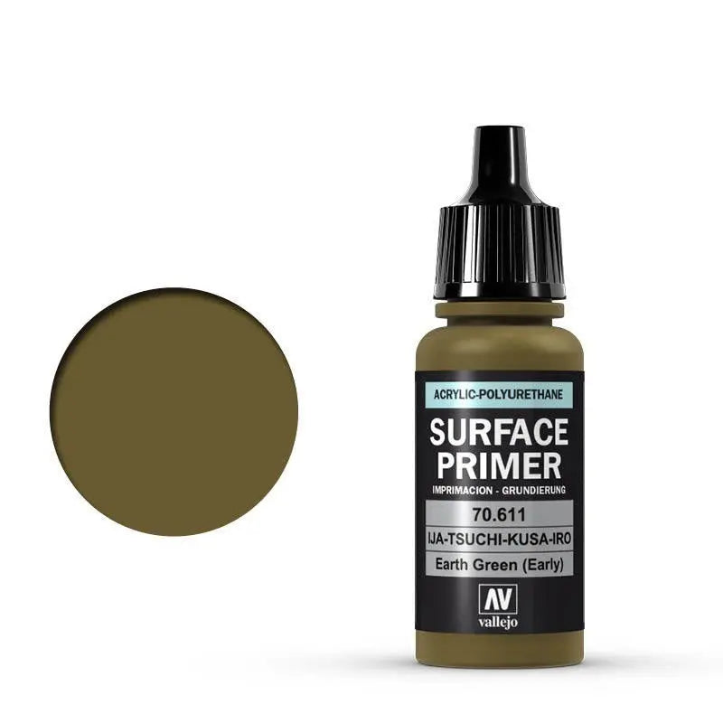 Vallejo Surface Primer IJA-Tsuchi-Kusa-IRO Earth Green (early) 17 ml Vallejo