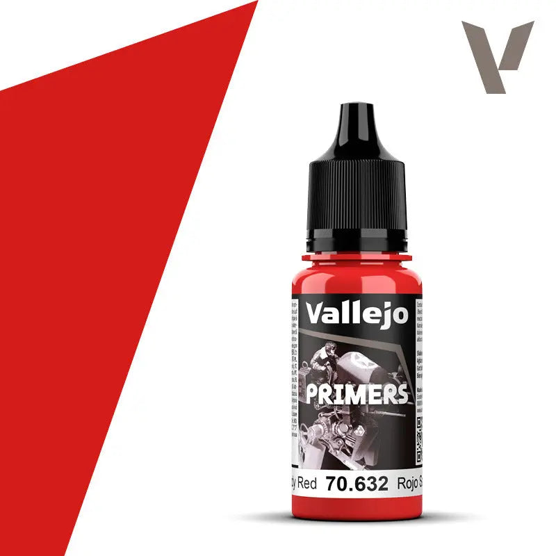 Vallejo Surface Primer Bloody Red 18 ml Acrylic Paint Vallejo