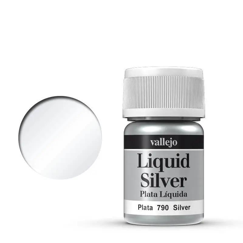 Vallejo Model Colour Metallic Silver (Alcohol Base) 35 ml Acrylic Paint Vallejo