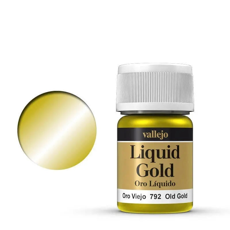 Vallejo Model Colour Metallic Old Gold (Alcohol Base) 35 ml Acrylic Paint Vallejo
