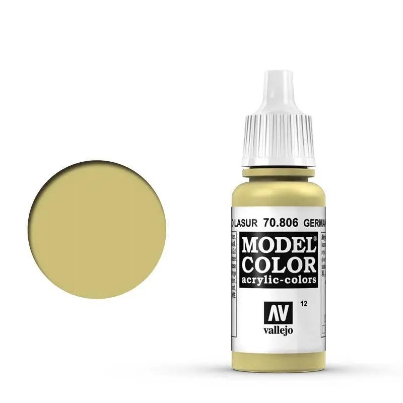 Vallejo Model Colour #012 German Yellow 17 ml Acrylic Paint Vallejo